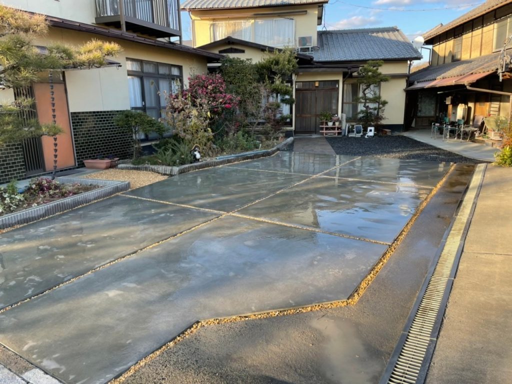 岡山市北区　駐車場・ｱﾌﾟﾛｰﾁ工事　