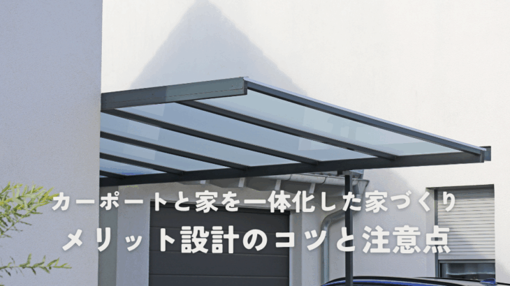 カーポートと家を一体化した家づくりメリット設計のコツと注意点